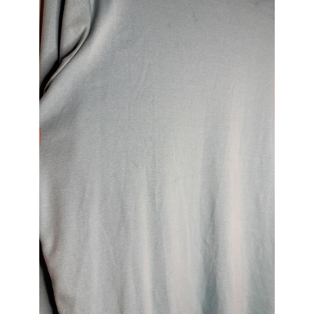 Lauren Ralph Lauren Long Sleeve Tee Baby Blue Cotton Pocket‎ 2X - Picture 7 of 7